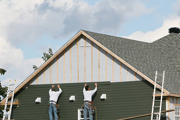 Professional Emergency Siding Repair technician working in Galena, OH